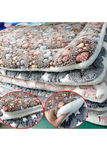 Ayı Tarzı Pembe Xxl 89X68CM Yumuşak Flanel Kalınlaşmış Pet Yumuşak Polar Ped Pet Battaniye Yatak Mat Yavru Köpek Kedi Kanepe Yastık Ev Halısı Sıcak Tutmak Uyku Örtüsü (Yurt Dışından)
