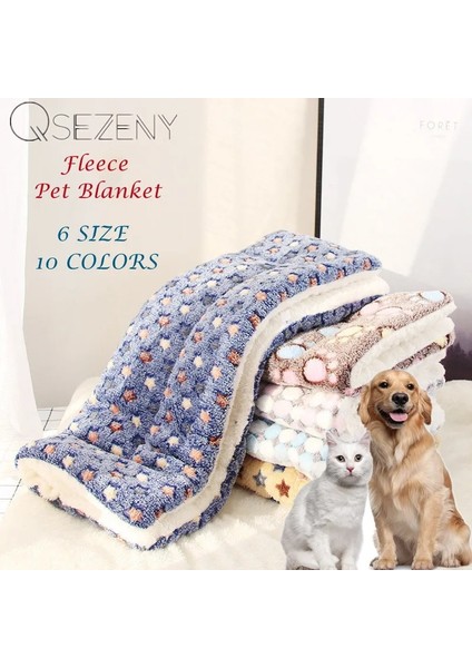 Yıldız Stili ile Mavi M 61X41CM Köpek Yatağı Cama Perro Kalınlaşmış Köpek Mat Pet Kedi Yumuşak Polar Ped Battaniye Yatak Mat Yastık Ev Yıkanabilir Halı Sıcak Tutmak Pet Malzemeleri (Yurt Dışından) modelleri