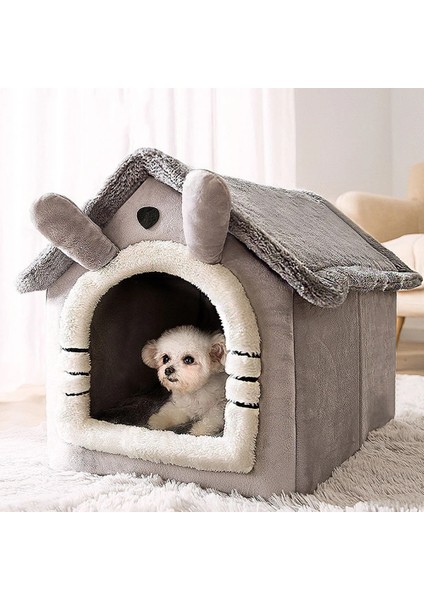 J Stili Yazın S Beden Katlanabilir Pet Uyku Evi Kapalı Kış Sıcak Kedi Yatak Kedi Mağara Yuva Küçük Köpek Kedi Yavrusu Teddy Rahat Kanepe Pet Malzemeleri (Yurt Dışından) fırsatları