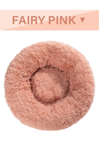 Peri Pembe Tarzı No.80 Boyutu Büyük Köpekler Için Yuvarlak Uzun Peluş Köpek Yatakları Kış Pet Ürünleri Yastık Süper Yumuşak Kabarık Rahat Kedi Mat Malzemeleri Aksesuarları (Yurt Dışından)
