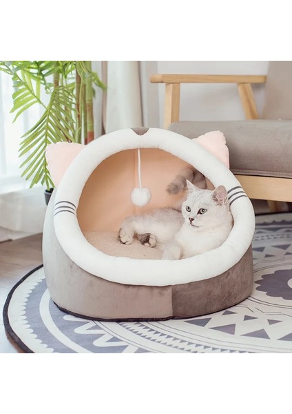 M689-GRI Stili M Beden Kedi Yatak Ev Kulübesi Yuva Evcil Hayvan Yuva Kumu Köpek Kulübesi Gatos Ev Minderi Evcil Hayvan Ürünleri Kedi Evcil Hayvan Malzemeleri Mascotas Kedi Mat Yastık (Yurt Dışından) fiyatları