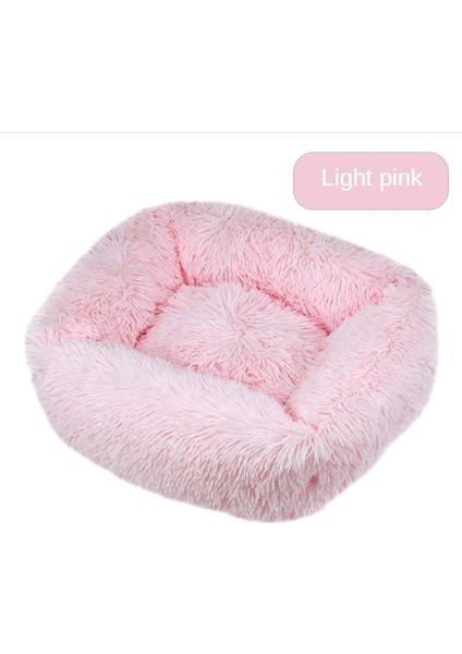 Lacivert Tarzı 45X35CM Pet Yataklar Uzun Peluş Köpek Yatağı Kare Düz Renk Yavru Yataklar Küçük Orta Büyük Evcil Hayvanlar Için Mat Kış Sıcak Yatak Kedi Yastıkları (Yurt Dışından)