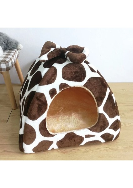 Geyik Desen Stili 25X25CM Pet Kedi Evi Kanepe Yatak Köpek Kulübesi Kış Sıcak Köpek Için Uyku Köpek Kedi Malzemeleri Kesim Kediler Paspaslar (Yurt Dışından)