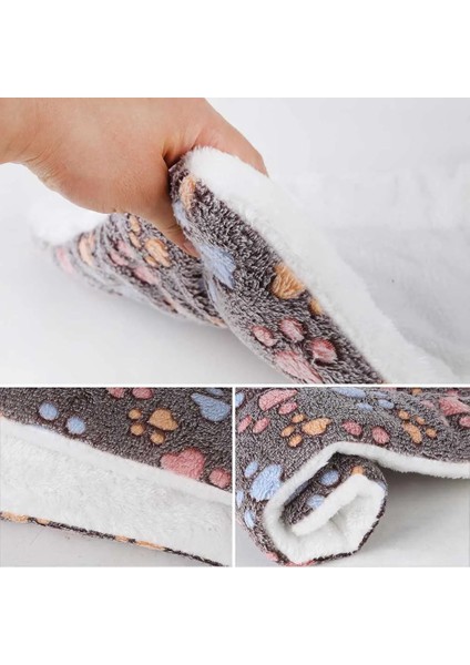 Mavi ve Beyaz Yıldız Stili 49X32CM Yumuşak Flanel Kalınlaşmış Pet Polar Ped Pet Battaniye Yatak Mat Köpekler Için Kedi Kanepe Yastık Ev Halısı Sıcak Tutmak Yıkanabilir Uyku Örtüsü (Yurt Dışından) indirimleri