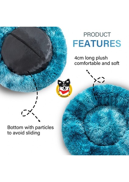 Koyu Kırmızı Tarzı M-60CM King Köpek Yatağı Kanepe Xl Dinozor Köpek Uyku Yatağı Yıkanabilir Xxxl Hafıza Formu Küçük Kış Rahat Donut Sakinleştirici Uzun Peluş Köpek Yatakları (Yurt Dışından) modelleri