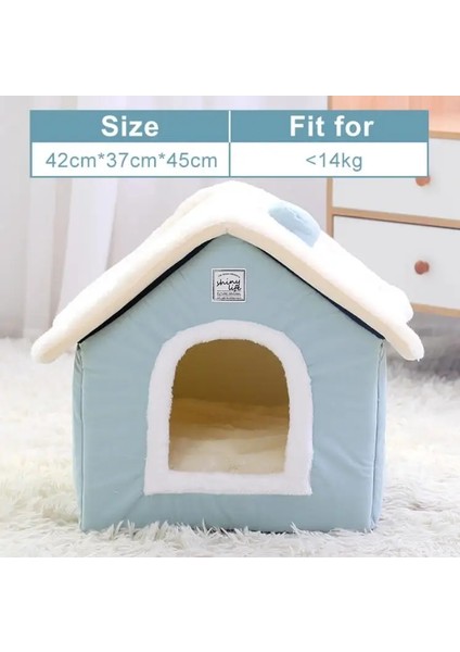 C Stili Köpek Evi Kapalı Sıcak Kulübesi Pet Kedi Mağarası Yuva Tavşan Yuvası Yıkanabilir Çıkarılabilir Mat Rahat Uyku Yatağı Kediler Için (Yurt Dışından)