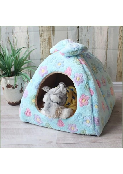 Pembe Tarzı M 35X35CM Pet Kedi Evi Kanepe Yatak Köpek Kulübesi Kış Sıcak Köpek Için Uyku Köpek Kedi Malzemeleri Kesim Kediler Paspaslar (Yurt Dışından) indirimleri