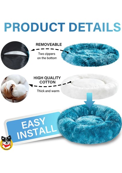 Koyu Kırmızı Tarzı M-60CM King Köpek Yatağı Kanepe Xl Dinozor Köpek Uyku Yatağı Yıkanabilir Xxxl Hafıza Formu Küçük Kış Rahat Donut Sakinleştirici Uzun Peluş Köpek Yatakları (Yurt Dışından) indirimleri
