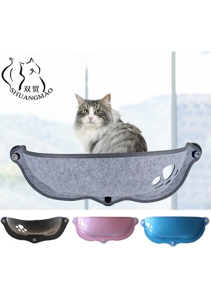 Mavi Stil Shuangmao Pet Kedi Pencere Hamak Rulman 20KG Ev Yavru Kedi Yatakları Için Köpek Şezlong Emme Hamak Raf Rahat Evcil Hayvan Malzemeleri (Yurt Dışından) fırsatları