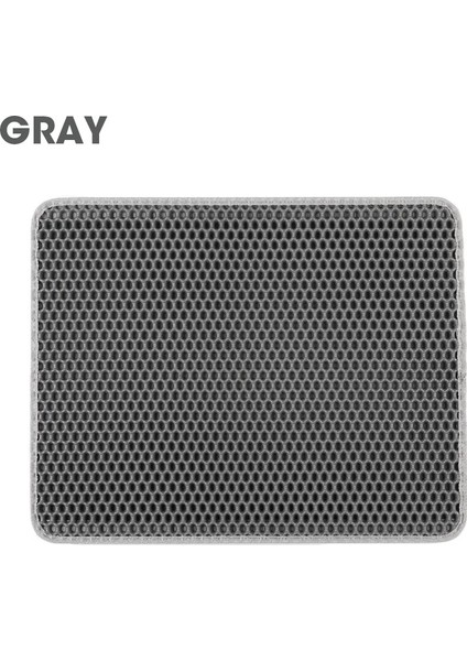 Gri Stil M 46X60 Katlanabilir Pet Kedi Kumu Mat Eva Çift Katmanlı Pet Kedi Kumu Kutusu Yakalama Mat Su Geçirmez Temiz Ped Ürünleri Kediler Aksesuarları Için (Yurt Dışından)