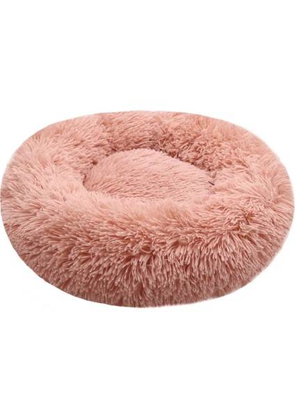 Pembe Tarzı 50CM Sakinleştirici Rahat Köpek Yatağı Yuvarlak Büyük Köpekler Için Pet Şezlong Yastık Kedi Kış Köpek Kulübesi Noel Yavrusu Mat (Yurt Dışından)