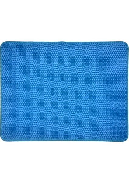 Drak Mavi Tarzı Xxl 45X60CM Pet Kedi Kumu Mat Tuvalet Su Geçirmez Çift Katmanlı Kedi Kum Kumu Mat Eva Kediler Için Katlanabilir Pet Halı Yatak Pedleri Pet Malzemeleri (Yurt Dışından)
