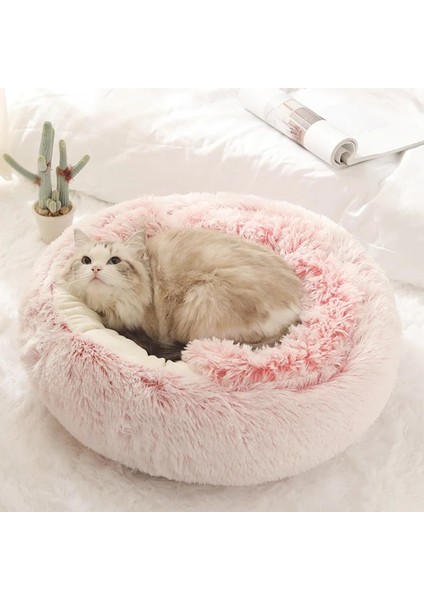 No.4 Tarzı 40CM Yeni Pet Köpek Kedi Yuvarlak Peluş Yatak Kışın Derin Uyku Için Yarı Kapalı Kedi Yuvası Kediler Yatak Küçük Mat Sepet Yumuşak Kulübesi (Yurt Dışından) indirimleri