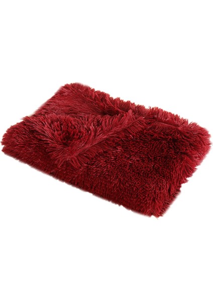 Kırmızı Şarap Tarzı 78X54CM Yumuşak Pet Köpek Battaniye Kedi Yatak Mat Uzun Peluş Sıcak Çift Katmanlı Kabarık Derin Uyku Örtüsü Küçük Orta Büyük Köpekler Için Yatak (Yurt Dışından)