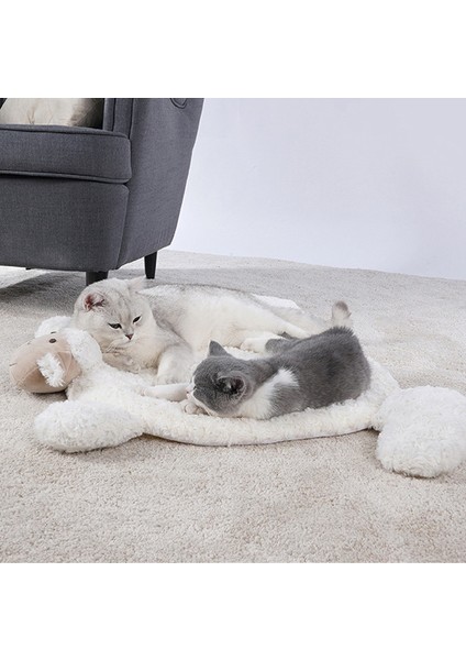 Beyaz Stil Güzel Kedi Mat Kış Kalınlaşmak Sıcak Uyku Yatakları Küçük Koyun Kaşmir Küçük Orta Köpekler Için Pet Battaniye Köpek Yatağı Kediler Pet Supplie (Yurt Dışından) indirimleri