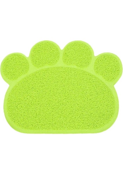 No.2 Tarzı Su Geçirmez Pet Kedi Kumu Mat Sevimli Pençe Şekli Besleme Pedi Pvc Kolay Temizlik Çift Katmanlı Kediler Pet Kediler Için Tuvalet Paspasları Malzemeleri (Yurt Dışından)