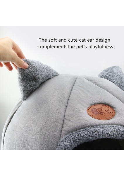 MB 33X33X33CM Stili Tatlı Kedi Yatak Sıcak Pet Sepet Rahat Yavru Kedi Şezlong Yastık Kedi Evi Çadır Yıkanabilir Mağara Kediler Yatakları Için Çok Yumuşak Küçük Köpek Mat Çanta (Yurt Dışından) indirimleri