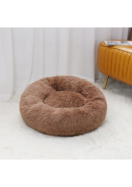 Mor Tarzı 40CM Yuvarlak Köpek Yatağı Çevre Dostu Peluş Dolgu Kalın Pamuklu Büyük Kanepeler Kedi Paspasları Evcil Hayvan Kulübesi Kış Evcil Hayvanlar Yuva Minderi Köpekler Ürünleri (Yurt Dışından) indirimleri
