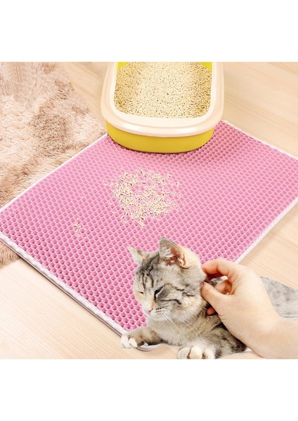 Beyaz Tarzı Xs 30X30CM 10 Renk Çöp Mat Pet Halı Kedi Kum Kedi Tuvalet Paspas Kediler Evcil Hayvanlar Kediler Için Su Geçirmez Paspaslar Trapper Katlanabilir Eva Kaymaz Paspaslar (Yurt Dışından) fırsatları