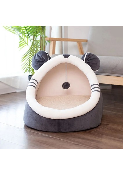 Gri Tarzı S 3kg'dan Az Pet Kedi Yatak Kapalı Kitty Evi Sevimli Hayvan Sıcak Küçük Kediler Için Köpekler Yuva Katlanabilir Kedi Mağarası Sevimli Uyku Paspasları Kış Ürünleri (Yurt Dışından)