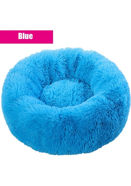 Mavi Stil M Çapı 50CM Süper Büyük Köpek Yatağı Yuvarlak Yıkanabilir Evcil Hayvan Yatak Kış Sıcak Uyku Peluş Köpek Kulübesi Kedi Paspaslar Yavru Yastık Mat Köpek Kedi Malzemeleri (Yurt Dışından)