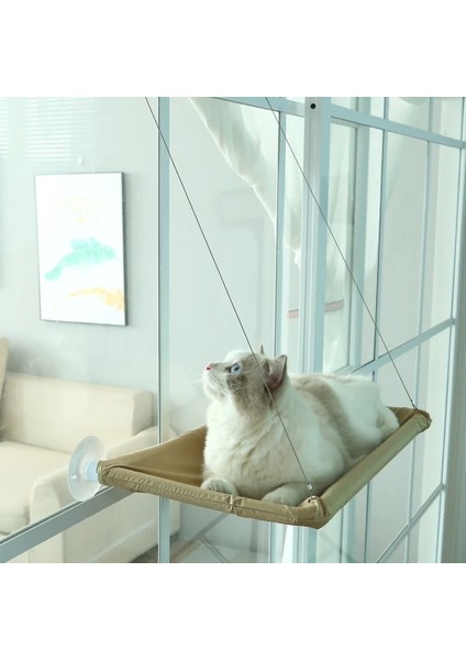 Gri Tarzı Sevimli Pet Asılı Yataklar Rulman 20KG Kedi Güneşli Pencere Koltuk Dağı Pet Kedi Hamak Rahat Kedi Pet Yatak Raf Koltuk Yatakları (Yurt Dışından) indirimleri