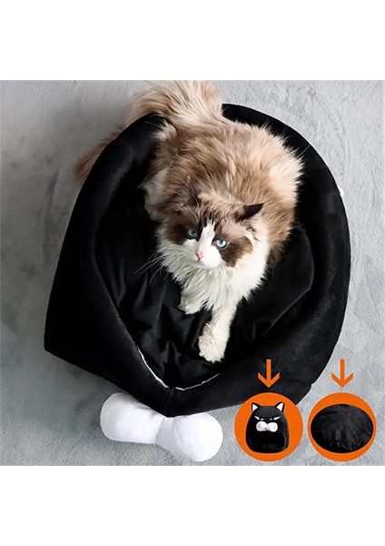 Yeşil Stil 38CM38CM38CM Karikatür Kedi Yatak Evi Kış Sıcak Polar Yıkanabilir Yumuşak Köpek Yuva Kedi Mağarası Çadır Uyku Için Su Geçirmez Evcil Hayvanlar Uyku Çantaları Malzemeleri (Yurt Dışından)