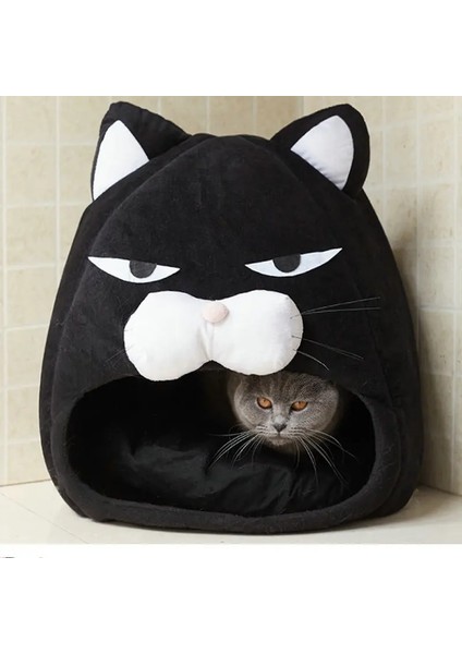Yeşil Stil 38CM38CM38CM Karikatür Kedi Yatak Evi Kış Sıcak Polar Yıkanabilir Yumuşak Köpek Yuva Kedi Mağarası Çadır Uyku Için Su Geçirmez Evcil Hayvanlar Uyku Çantaları Malzemeleri (Yurt Dışından)