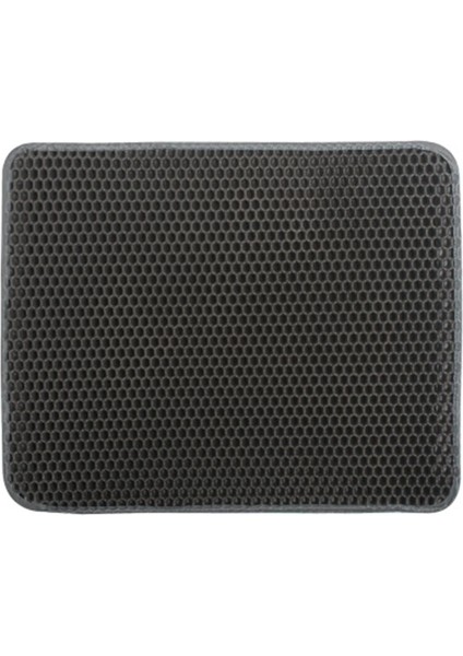 Gri Tarzı 55X75 cm Kedi Kumu Mat Petek Çift Katmanlı Su Geçirmez Idrar Geçirmez Yakalama Mat Çöp Kutusu Mat Kolay Temiz Dağılma Kontrolü Kum Paspasları (Yurt Dışından)