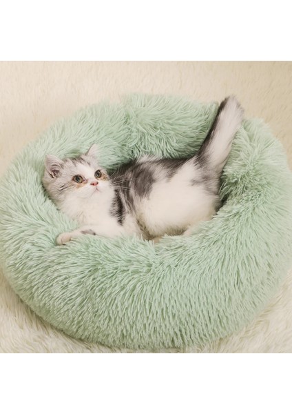 Renk 9 Tarzı 60X60X18CM Uzun Peluş Kabarık Pet Köpek Yatağı Claming Kedi Yatakları Donut Yuvarlak Bank Yumuşak Sıcak Chihuahua Kulübesi Büyük Mat Yastık Nesk Pet Malzemeleri (Yurt Dışından) fırsatları