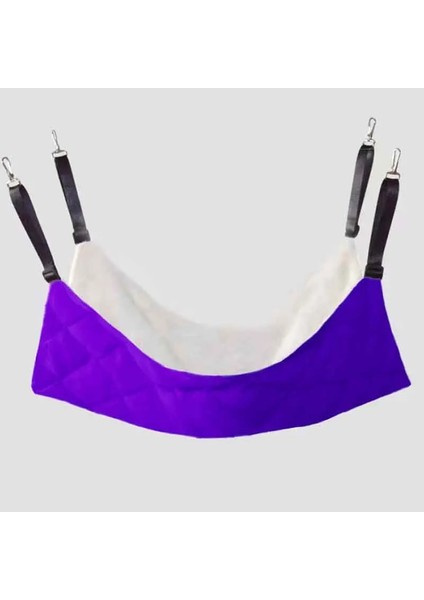 Üzüm Moru Stili S 27X27CM Ayarlanabilir Kare Kedi Hamak Pet Köpek Kafesi Için Yumuşak Kedi Yatak Ev Hamak Kış Sıcak Hamster Salıncak Sandalye Hamak Sıcak Kedi Mat (Yurt Dışından)