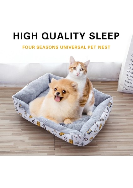 Bir Stil Xl 70X55CM Pet Yatak Ev Yumuşak Ped Battaniye Yatak Mat Yavru Köpek Kedi Kanepe Yastık Ev Yıkanabilir Halı Sıcak Tutmak Pet Ürünleri Evcil Hayvan Aksesuarları (Yurt Dışından) modelleri