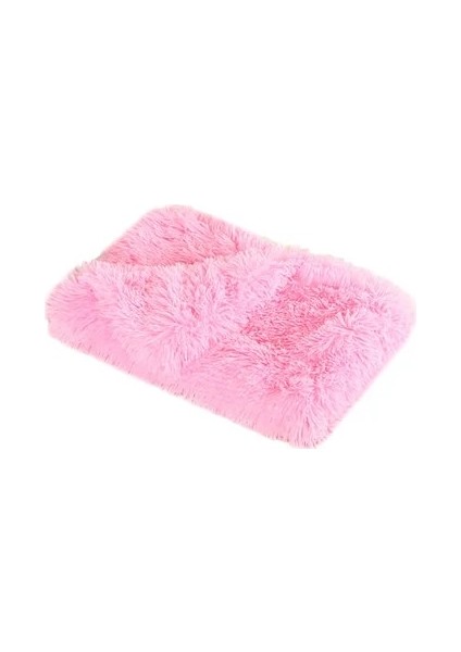 Pembe Tarzı 127X100 Yumuşak Pet Köpek Battaniye Kedi Yatak Mat Uzun Peluş Sıcak Çift Katmanlı Kabarık Derin Uyku Örtüsü Küçük Orta Büyük Köpekler Için Yatak (Yurt Dışından)