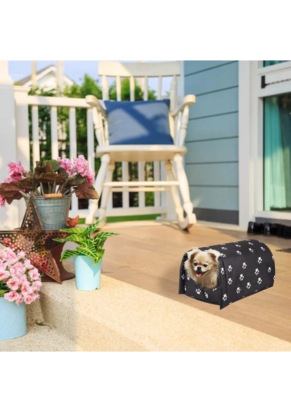 Siyah Stil L Beden Kedi Yatak Ev Kulübesi Köpekler Kediler Yuva Açık Sıcak Uyuyan Kedi Yatağı Pet Köpek Evi Kış Kedi Uyku Kulübesi (Yurt Dışından)