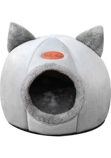 Gri Stil M 33X33X33CM 2021 Kışın Derin Uyku Konforu Kedi Yatağı Küçük Mat Sepet Kedi Evi Ürünleri Evcil Hayvanlar Çadır Rahat Mağara Kedi Yatakları Kapalı (Yurt Dışından) modelleri