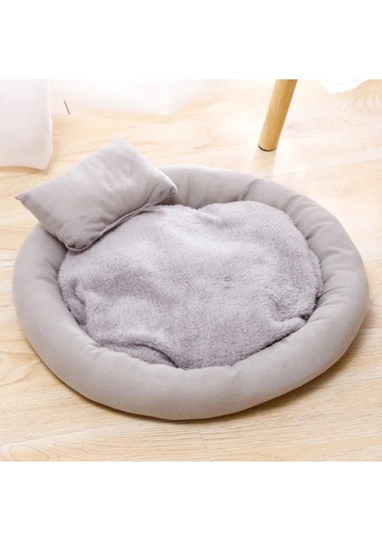 Gri Tarzı 50CM Kedi Yatakları Paspaslar Kediler Için Ev Bakımı Için Genişlik Pet Yastık Uyku Yatağı Küçük Yavru Kedi Katlanır Aksesuarları Peluş Malzemeler (Yurt Dışından)