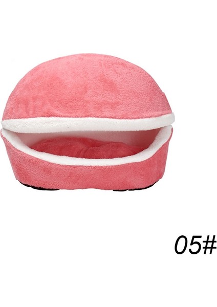 Kırmızı Stil 45X32X32CM Çıkarılabilir Kedi Uyku Tulumu Kanepeler Mat Hamburger Köpek Evi Kısa Peluş Küçük Pet Yatak Sıcak Köpek Kulübesi Yuva Yastık Pet Ürünleri (Yurt Dışından)