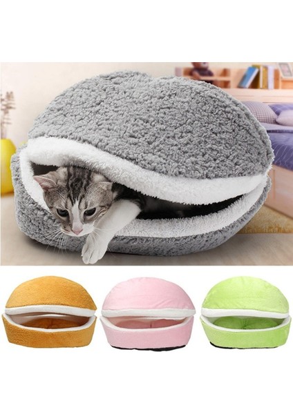 Kırmızı Stil 45X32X32CM Çıkarılabilir Kedi Uyku Tulumu Kanepeler Mat Hamburger Köpek Evi Kısa Peluş Küçük Pet Yatak Sıcak Köpek Kulübesi Yuva Yastık Pet Ürünleri (Yurt Dışından) fiyatları