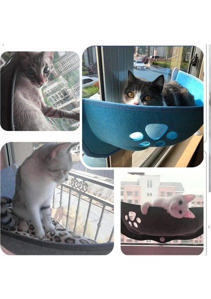 Pembe Tarzı Shuangmao Pet Kedi Pencere Hamak Rulman 20KG Ev Yavru Kedi Yatakları Için Köpek Şezlong Emme Hamak Raf Rahat Evcil Hayvan Malzemeleri (Yurt Dışından) indirimleri