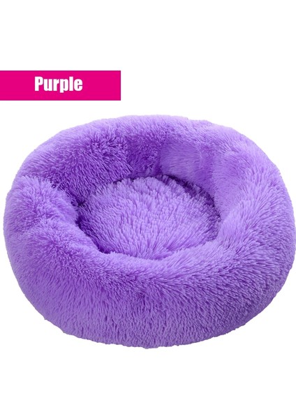 Mor Tarzı S Çapı 40CM Süper Büyük Köpek Yatağı Yuvarlak Yıkanabilir Evcil Hayvan Yatak Kış Sıcak Uyku Peluş Köpek Kulübesi Kedi Paspaslar Yavru Yastık Mat Köpek Kedi Malzemeleri (Yurt Dışından)