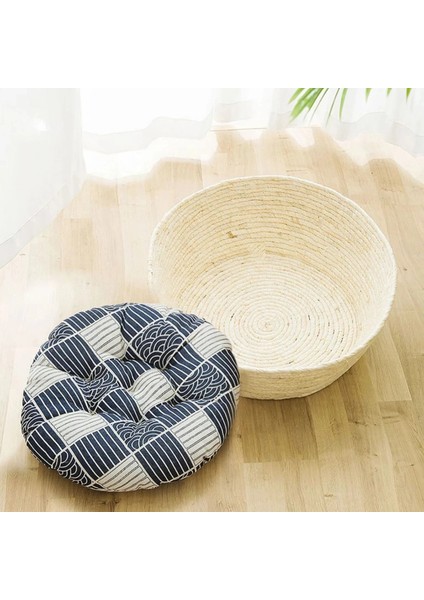 Mat Tarzı Kedi Yatağı S Beden Basit Japon Tarzı Dokuma Kedi Yatak Kanepe Sepeti Yuva Dört Mevsim Evrensel Kedi Rattan Salonu Kanepe Yavru Köpek Mat Pet Tedarikçiler (Yurt Dışından)