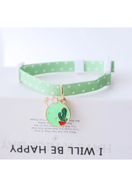 Yeşil Kaktüs Stili 18-30CM Yeni Sevimli Papatya Pet Kedi Köpek Tasması Ayarlanabilir Yaka Evcil Hayvan Emniyet Tokası Kedi Kolye Moda Aksesuarları Pet Kolye Evcil Hayvan Malzemeleri (Yurt Dışından)