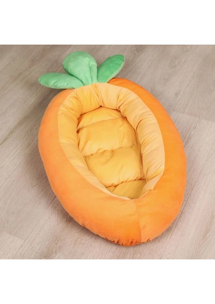 Havuç Tarzı M 62X37CM Kedi Yatağı Sevimli Havuç Şeklindeki Pet Köpek Yatakları Yumuşak Kedi Sarılma Yatağı Pet Yuva Minderi Kedi Yavrusu Tavşanlar Için Güzel Pet Yatak Yastığı Teddy (Yurt Dışından)