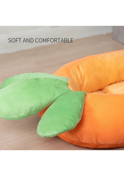 Havuç Tarzı M 62X37CM Kedi Yatağı Sevimli Havuç Şeklindeki Pet Köpek Yatakları Yumuşak Kedi Sarılma Yatağı Pet Yuva Minderi Kedi Yavrusu Tavşanlar Için Güzel Pet Yatak Yastığı Teddy (Yurt Dışından)