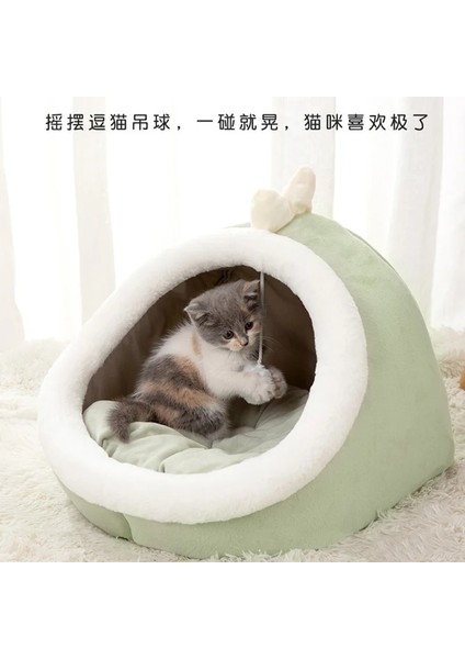 No.3 Tarzı S 31X30X29CM Kedi Pedi Yatak Tatlı Yumuşak Sıcak Pet Sepeti Rahat Yavru Kedi Şezlong Yastık Pet House Çadır Küçük Köpek Mat Yıkanabilir Kediler Kış Yatakları (Yurt Dışından)