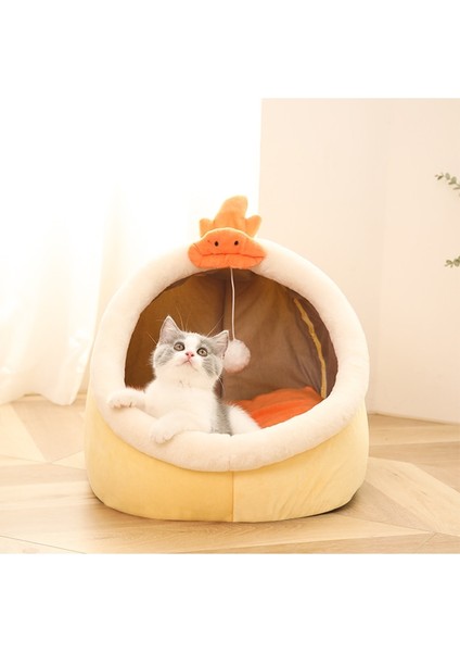No.3 Tarzı S 31X30X29CM Kedi Pedi Yatak Tatlı Yumuşak Sıcak Pet Sepeti Rahat Yavru Kedi Şezlong Yastık Pet House Çadır Küçük Köpek Mat Yıkanabilir Kediler Kış Yatakları (Yurt Dışından)