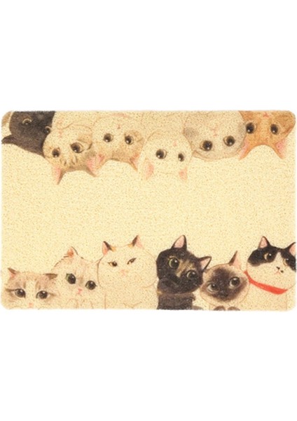 On Iki Kedi Stili 40X60CM Pet Kedi Kumu Pedi Katlanabilir Pet Yavru Kedi Kumu Kutusu Mat Pvc Kaymaz Su Geçirmez Desen Temizleme Pedi Ürün Aksesuarları (Yurt Dışından)