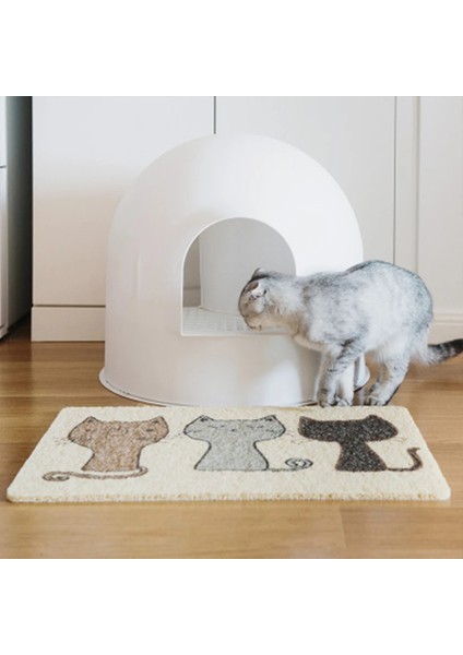 On Iki Kedi Stili 40X60CM Pet Kedi Kumu Pedi Katlanabilir Pet Yavru Kedi Kumu Kutusu Mat Pvc Kaymaz Su Geçirmez Desen Temizleme Pedi Ürün Aksesuarları (Yurt Dışından) fiyatları