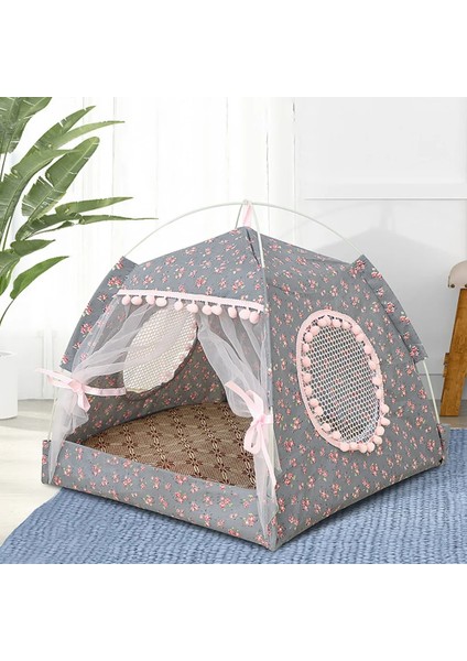 Beyaz Stil L Beden Pet Çadır Taşınabilir Katlanır Pet House Köpek Kedi Yatak Yaz Rahat Hamak Kulübesi Kedi Kafesi Küçük Köpekler Için Yatak Yıkanabilir Nefes Çadır (Yurt Dışından)