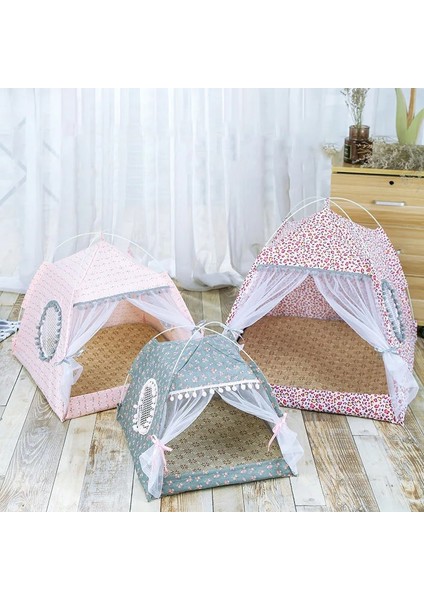 Beyaz Stil L Beden Pet Çadır Taşınabilir Katlanır Pet House Köpek Kedi Yatak Yaz Rahat Hamak Kulübesi Kedi Kafesi Küçük Köpekler Için Yatak Yıkanabilir Nefes Çadır (Yurt Dışından)